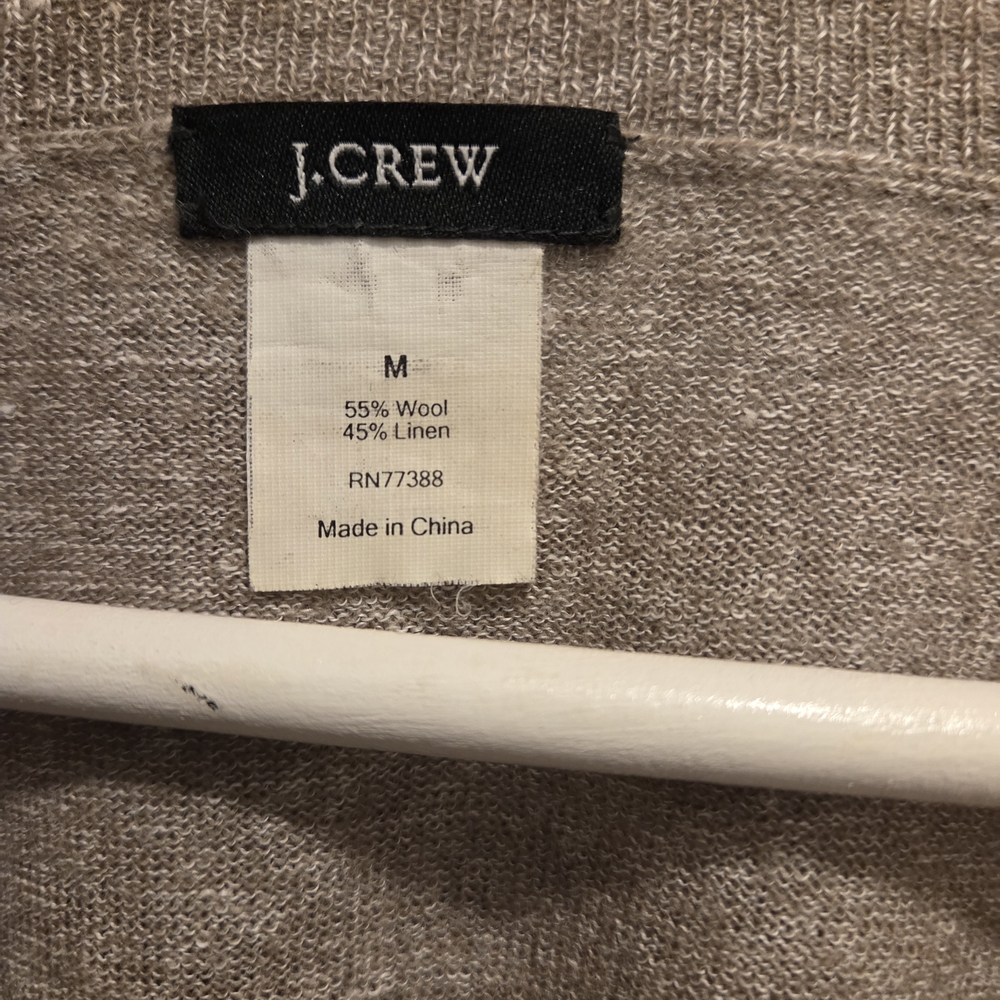 J Crew Women's Linen Wool Cardigan Sweater - Picture 7 of 11